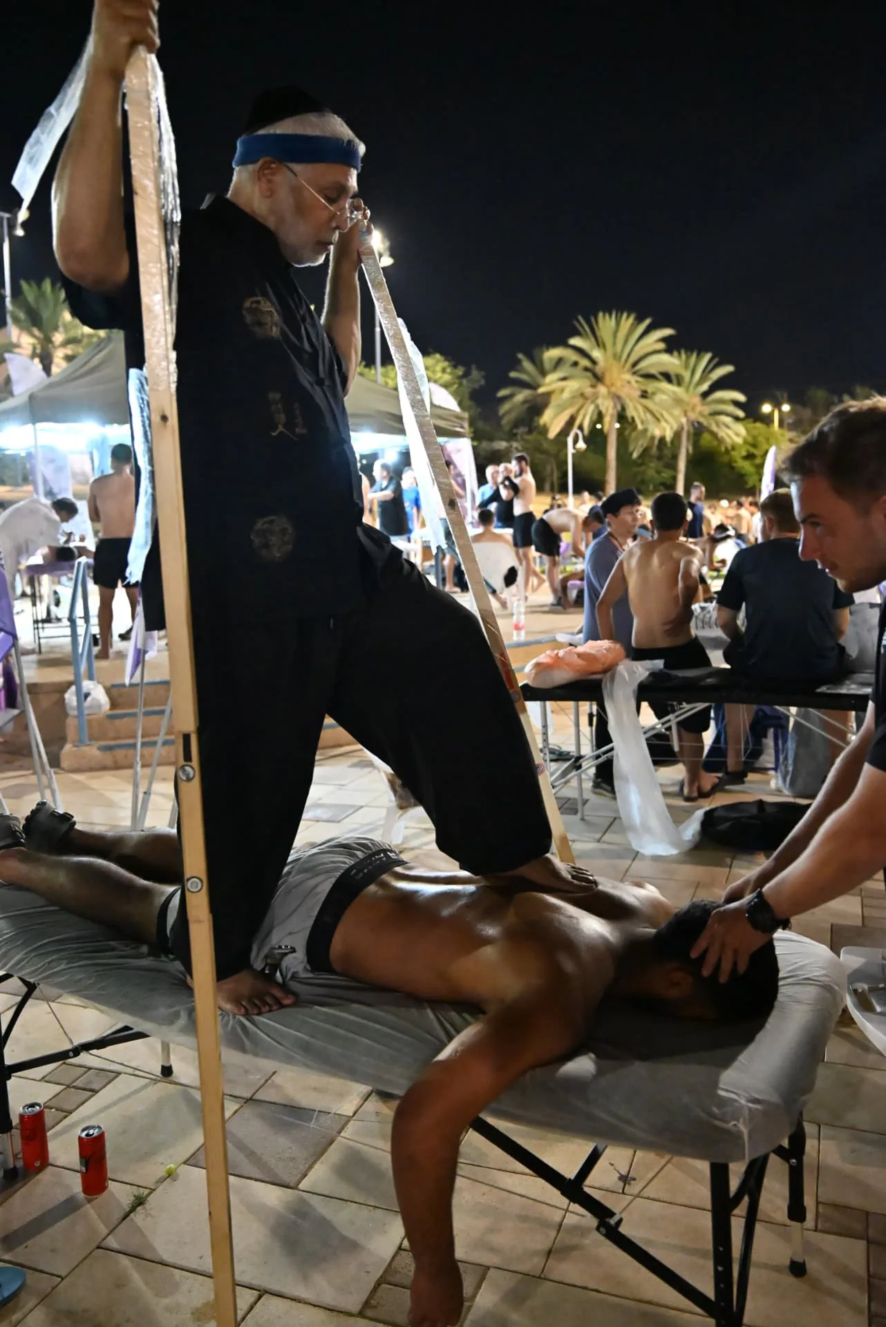 Traditional treatment offered to soldiers at night