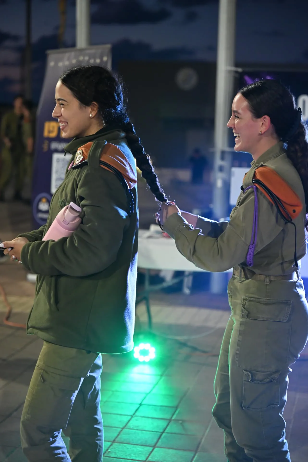 Soldiers enjoying the appreciation evening together