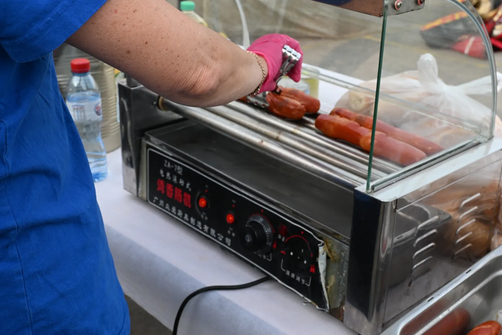 Fresh off the grill for the troops