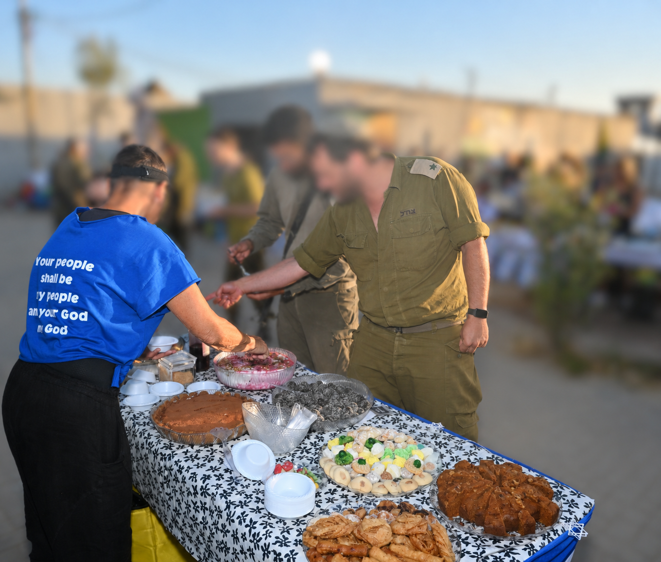 Desserts and treats at a field event